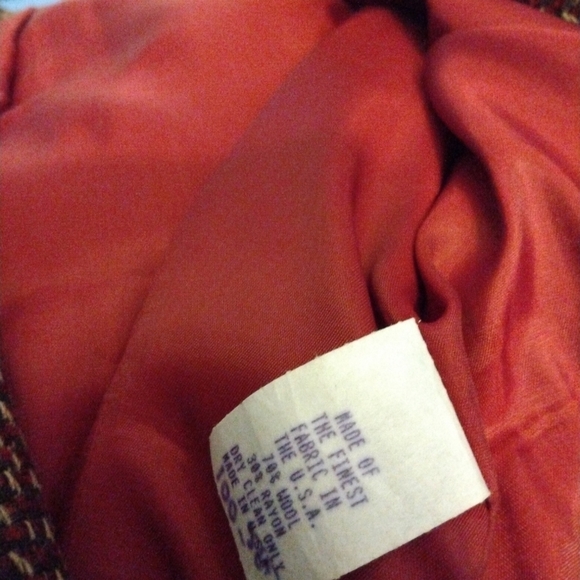 Vintage Ice Cube by Michael Wool (70%) Blend 2 Piece Blazer & Skirt Suit Size 10 - Picture 12 of 16